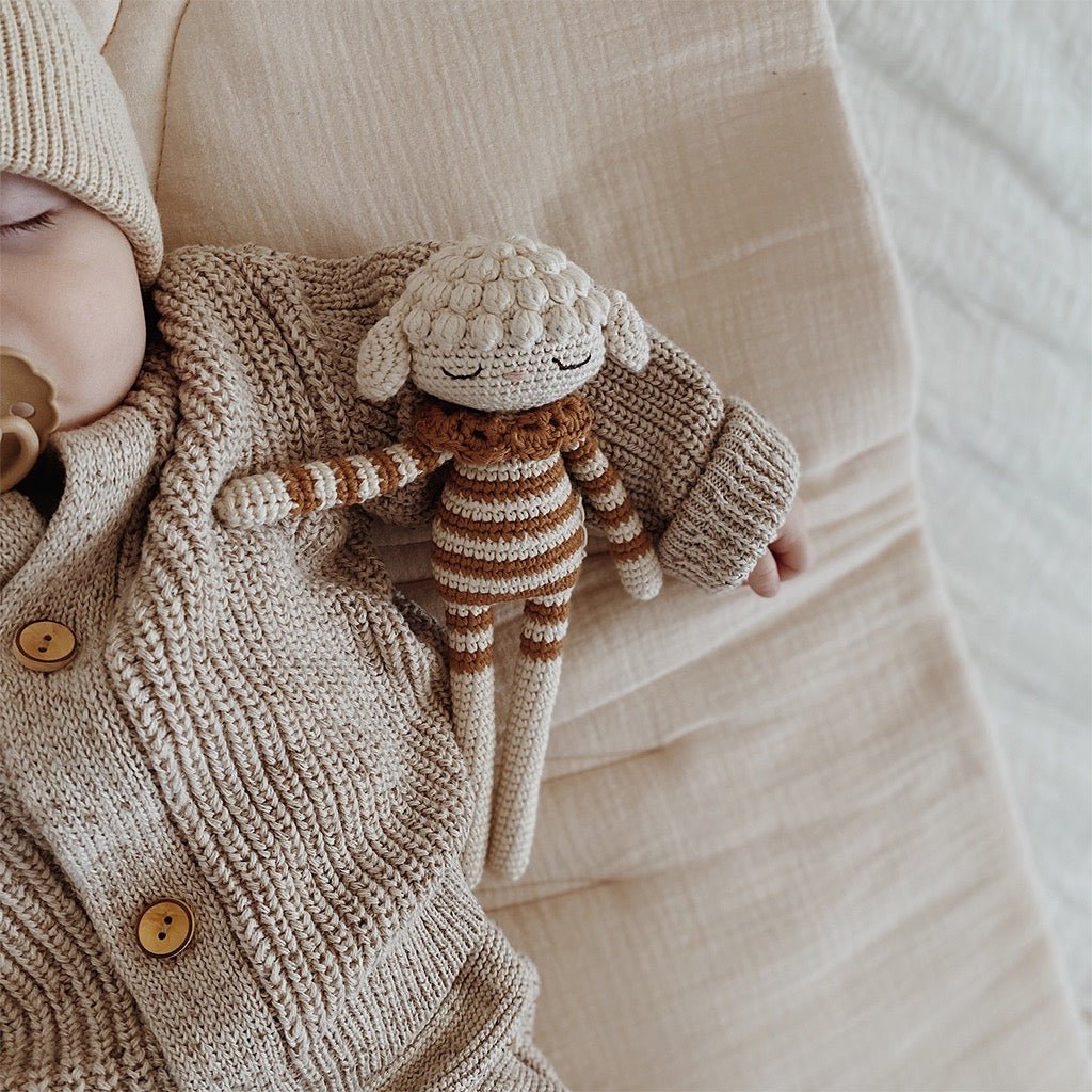 Patti Oslo Lea Lamb | caramel Organic Soft Toys