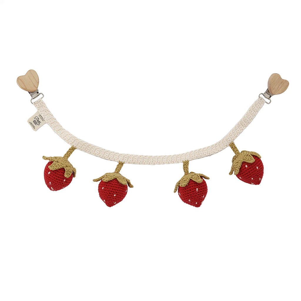 Patti OSLO Strawberry Pram Chain | with bell-P1085 - Lille Univers