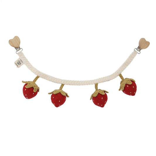 Patti OSLO Strawberry Pram Chain | with bell-P1085 - Lille Univers