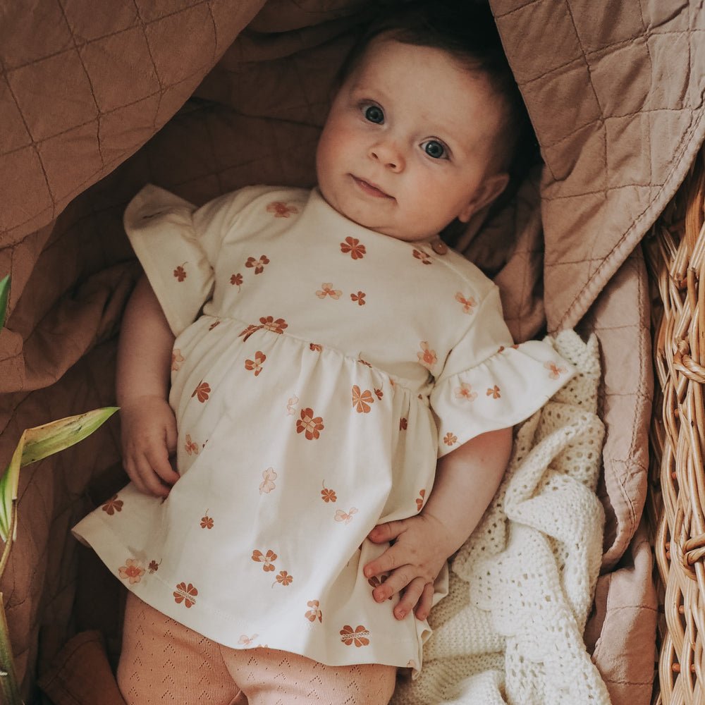 Popirol POIBI BABY DRESS SS - PRINT CLOVER-1-232-018 - Lille Univers