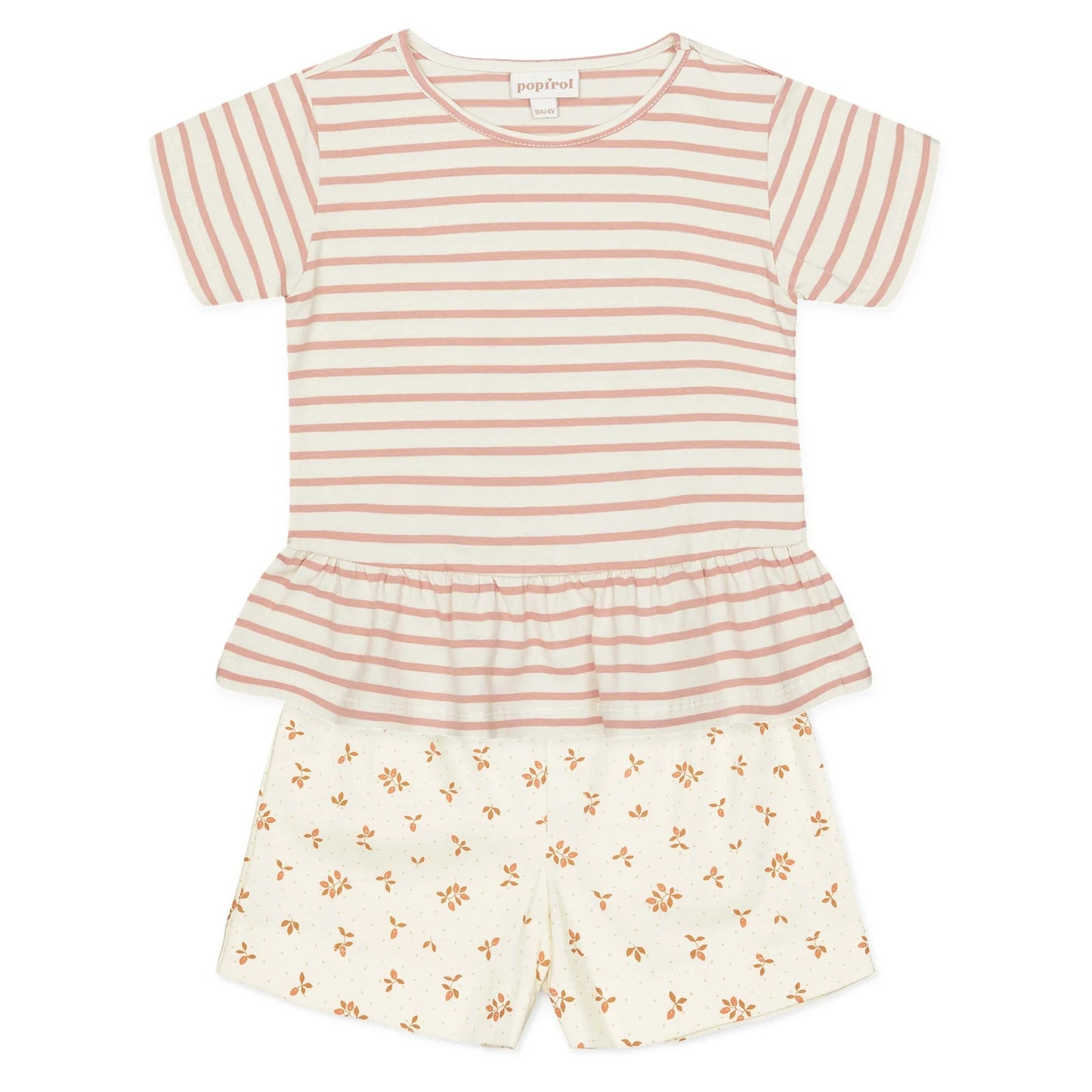 Popirol POLILIE T-SHIRT SS - STRIPED VANILLA-1-232-022 - Lille Univers