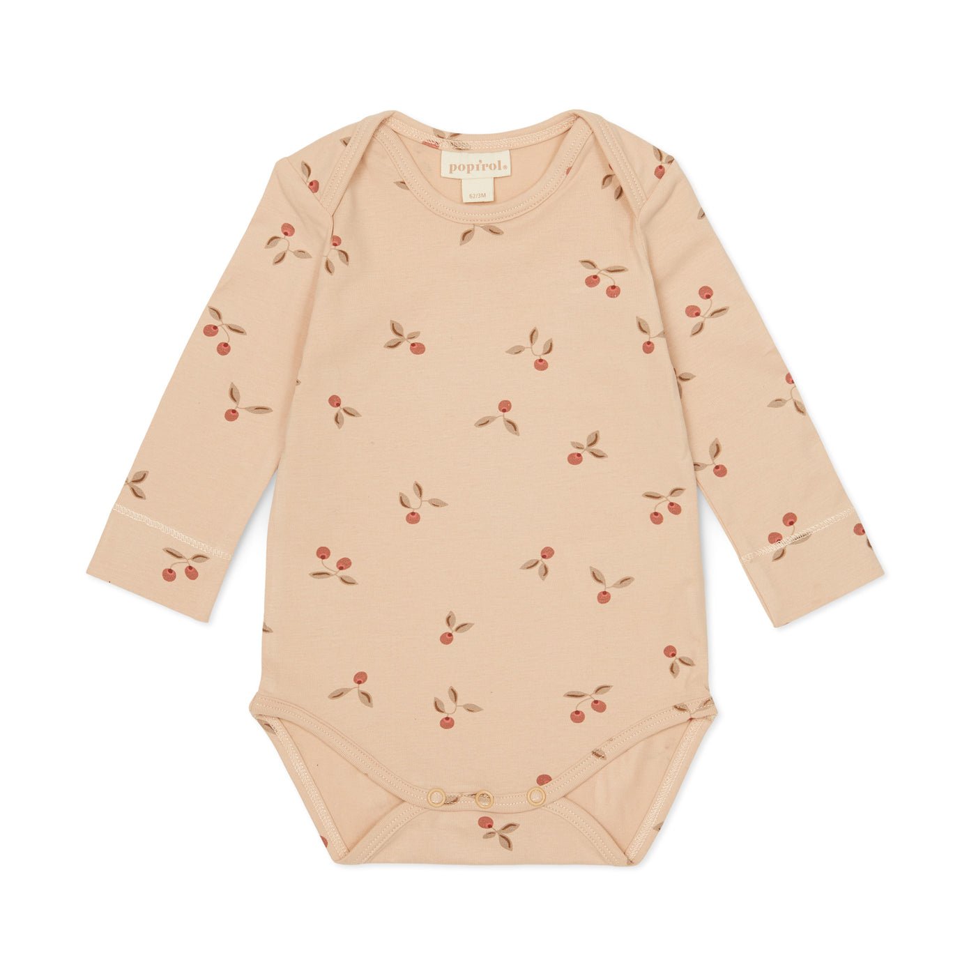 Popirol PORUBY BABY BODY LS - PRINT CRANBERRY-23-100 - Lille Univers