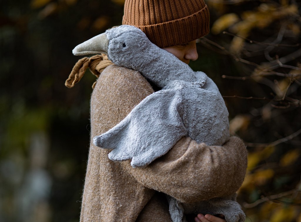 Senger Cuddly Animal Goose Small| grey-Y21038 - Lille Univers