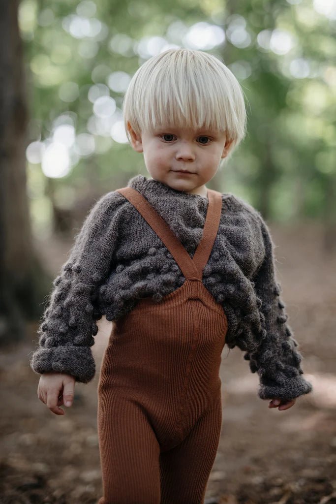 Silly Silas Footed Cinnamon Cotton Tights-MCCINN_COTTON - Lille Univers