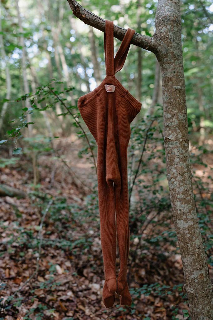 Silly Silas Footed Cinnamon Cotton Tights-MCCINN_COTTON - Lille Univers