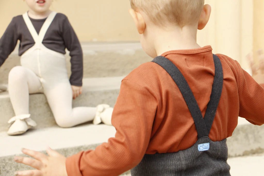 Silly Silas Footed Dark Grey Blend Cotton Tights-RCDGREY_COTTON - Lille Univers