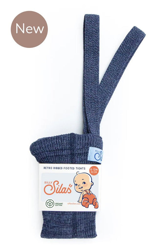 Silly Silas Footed Denim Cotton Tights-RCDENIM COTTON - Lille Univers