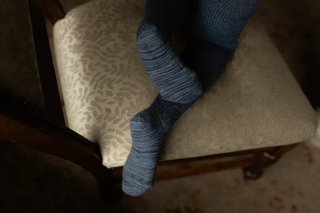 Silly Silas Footed Denim Cotton Tights-RCDENIM COTTON - Lille Univers