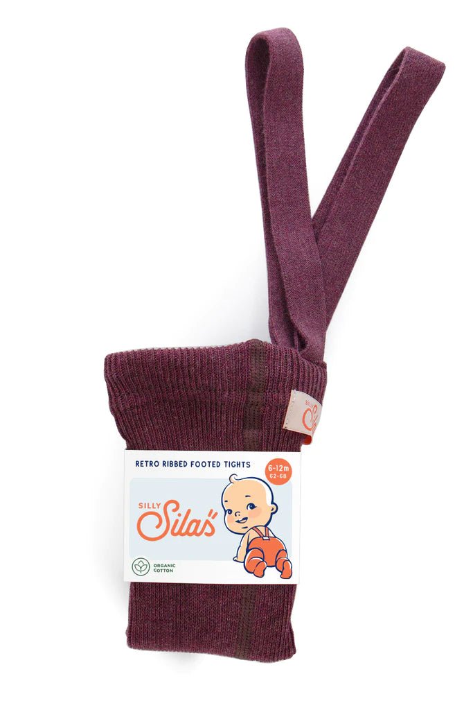 Silly Silas Footed Fig Blend Cotton Tights-RCDFIG_COTTON - Lille Univers