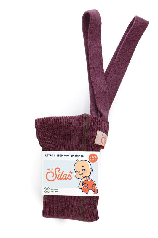 Silly Silas Footed Fig Blend Cotton Tights-RCDFIG_COTTON - Lille Univers