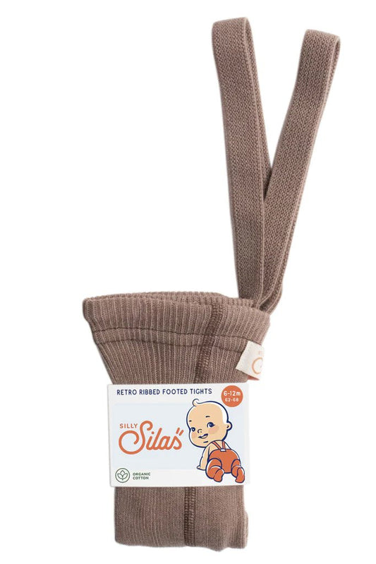 Silly Silas Footed Granola Cotton Tights-MCGRAN_COTTON - Lille Univers