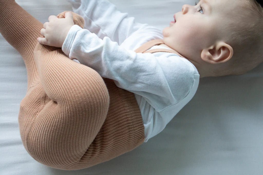 Silly Silas Footed Light Brown Cotton Tights-MCLBROWN_COTTON - Lille Univers
