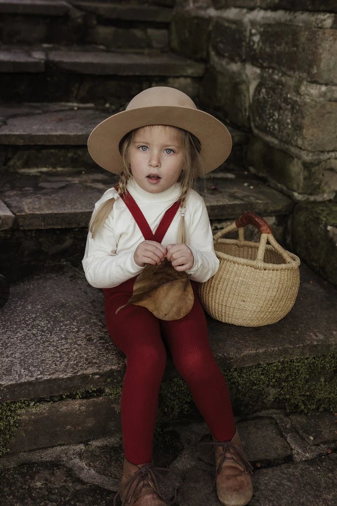 Silly Silas Footed Maple Leaf Cotton Tights-MCMPLEAF_COTTON - Lille Univers
