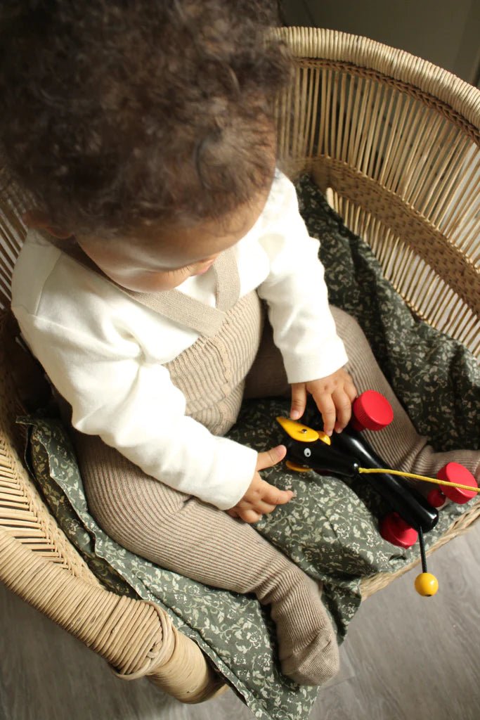 Silly Silas Footed Peanut Blend Cotton Tights-RCPEAN_COTTON - Lille Univers