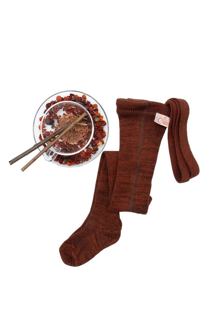 Silly Silas Footed Spicy Chai Cotton Tights-RCSCHAI_COTTON - Lille Univers