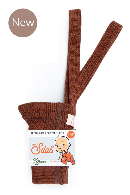 Silly Silas Footed Spicy Chai Cotton Tights-RCSCHAI_COTTON - Lille Univers