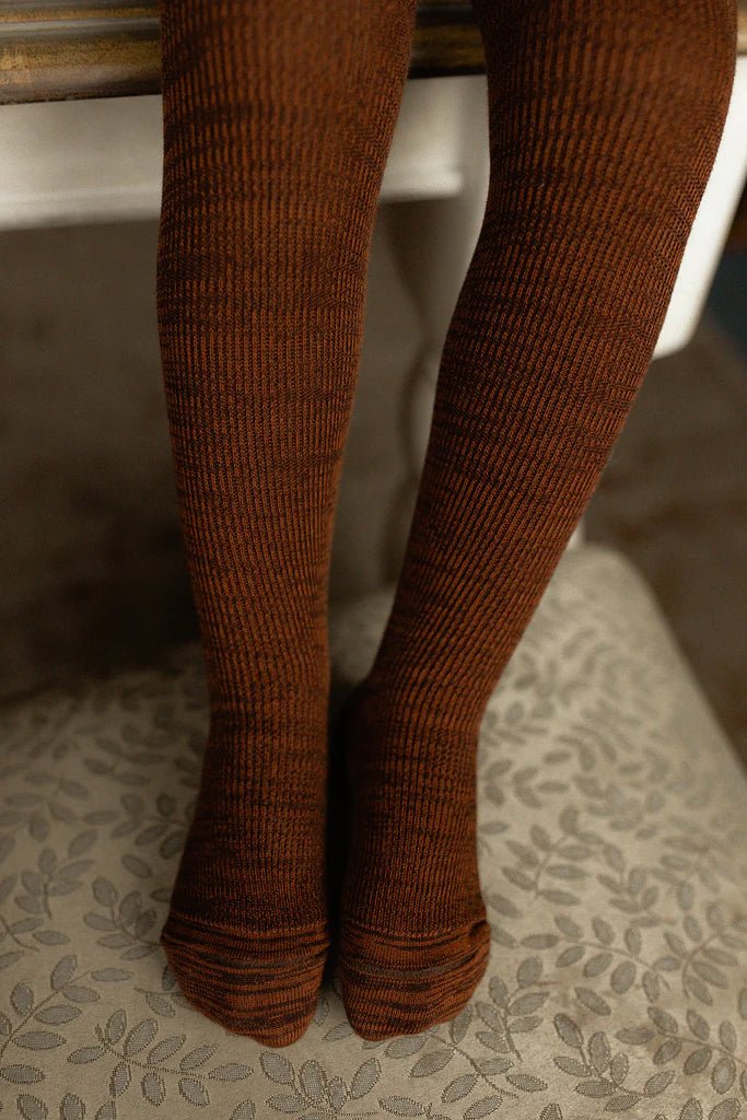 Silly Silas Footed Spicy Chai Cotton Tights-RCSCHAI_COTTON - Lille Univers