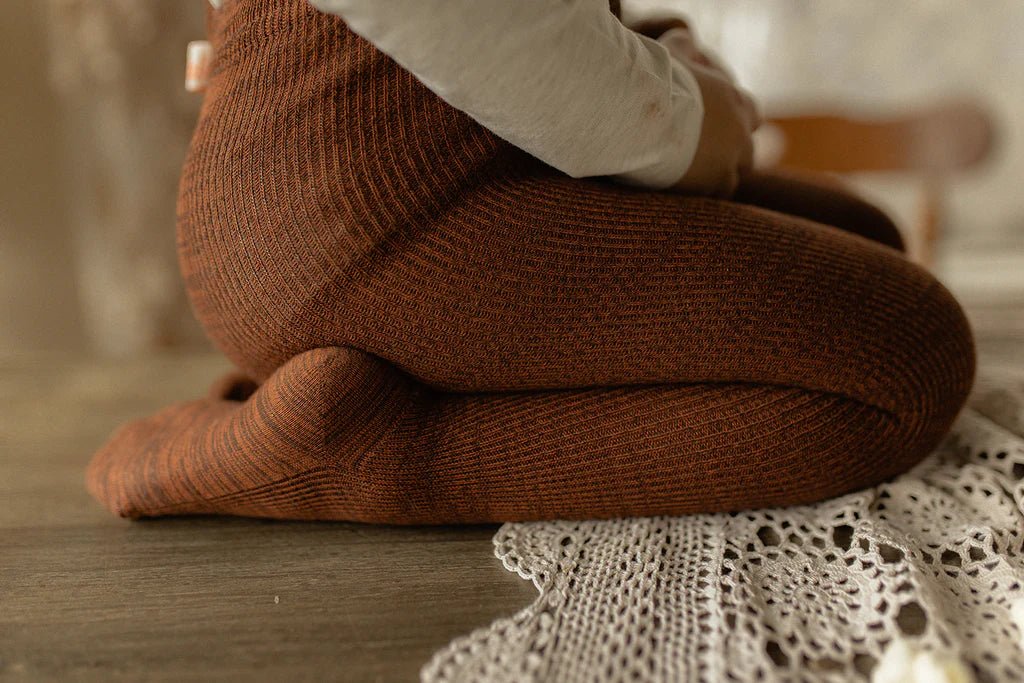 Silly Silas Footed Spicy Chai Cotton Tights-RCSCHAI_COTTON - Lille Univers