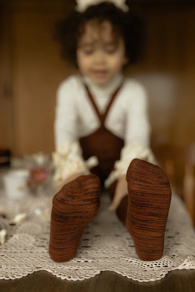 Silly Silas Footed Spicy Chai Cotton Tights-RCSCHAI_COTTON - Lille Univers