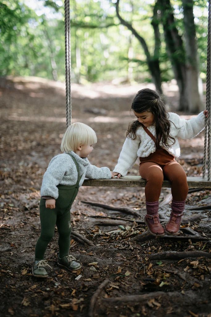Silly Silas Footless Cinnamon Cotton Tights-FLCINN_COTTON - Lille Univers