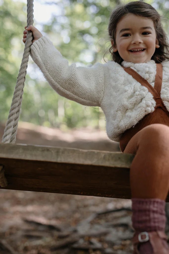 Silly Silas Footless Cinnamon Cotton Tights-FLCINN_COTTON - Lille Univers