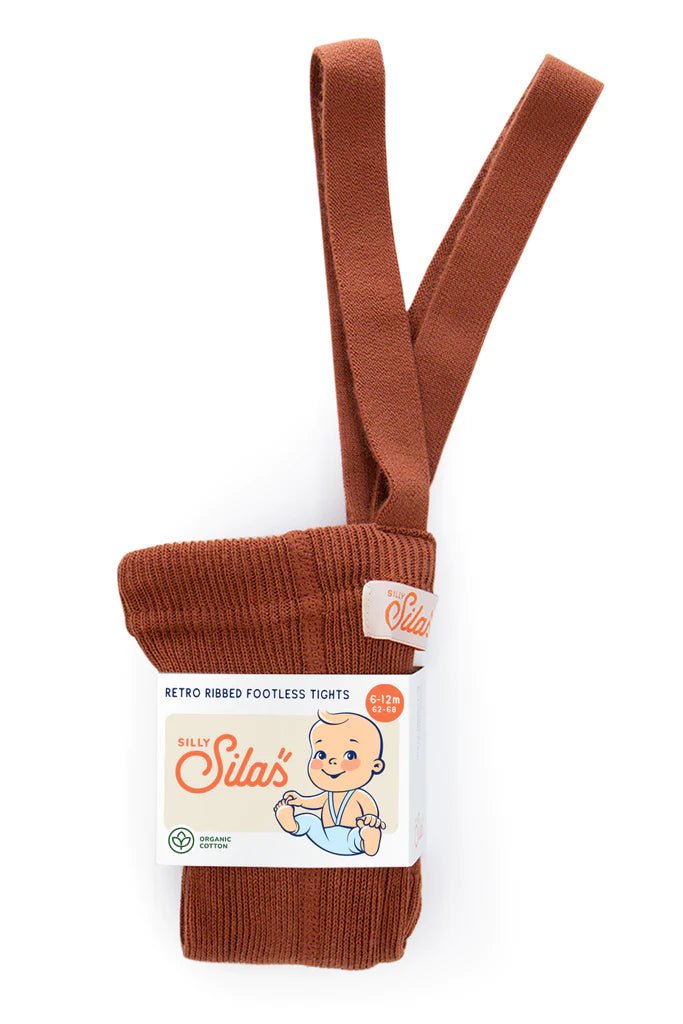 Silly Silas Footless Cinnamon Cotton Tights-FLCINN_COTTON - Lille Univers