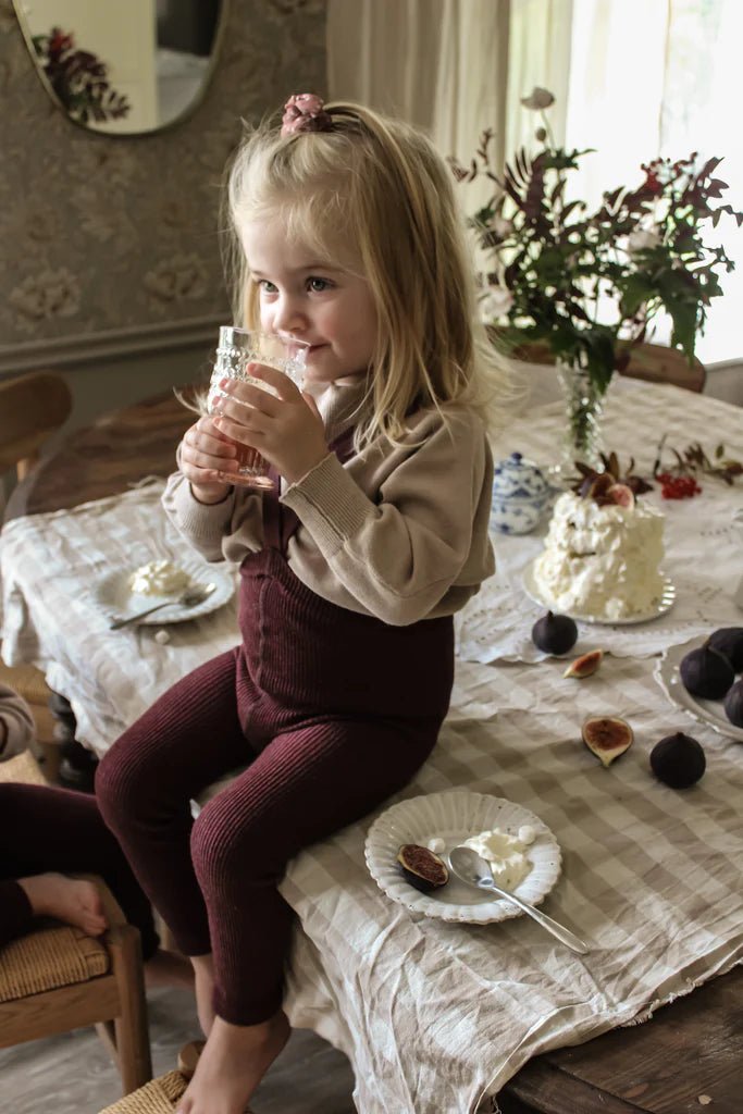 Silly Silas Footless Fig Blend Cotton Tights-FLDFIG_COTTON - Lille Univers