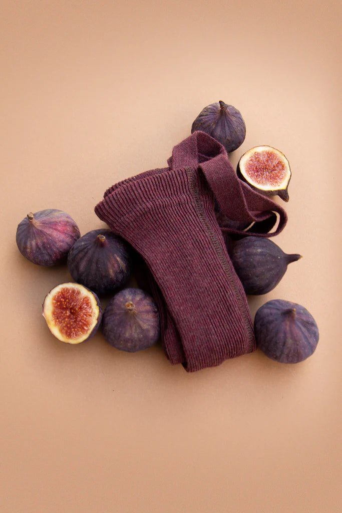 Silly Silas Footless Fig Blend Cotton Tights-FLDFIG_COTTON - Lille Univers