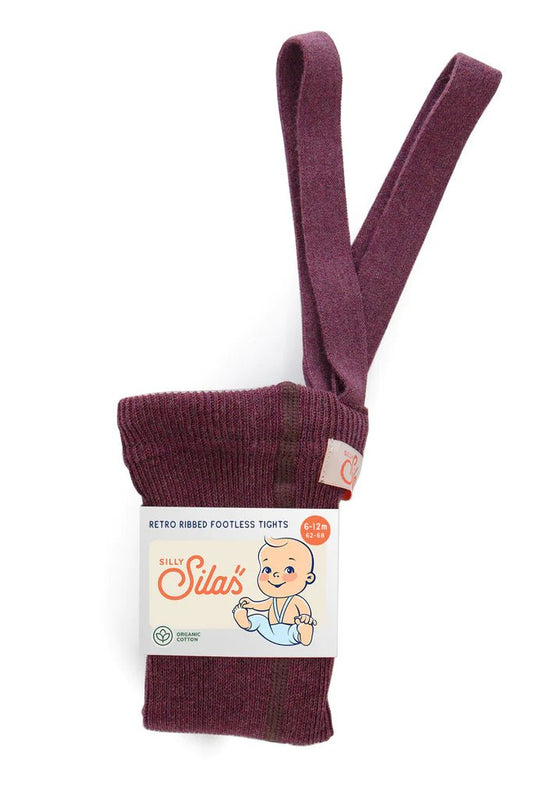 Silly Silas Footless Fig Blend Cotton Tights-FLDFIG_COTTON - Lille Univers