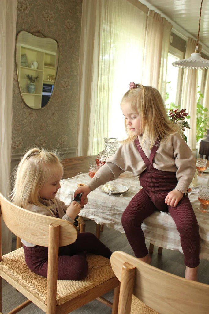 Silly Silas Footless Fig Blend Cotton Tights-FLDFIG_COTTON - Lille Univers