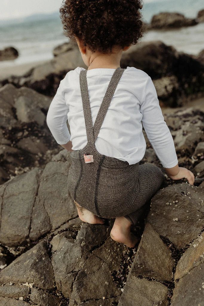 Silly Silas Footless Licorice Peanut Cotton Tights-FLLIPE_COTTON - Lille Univers