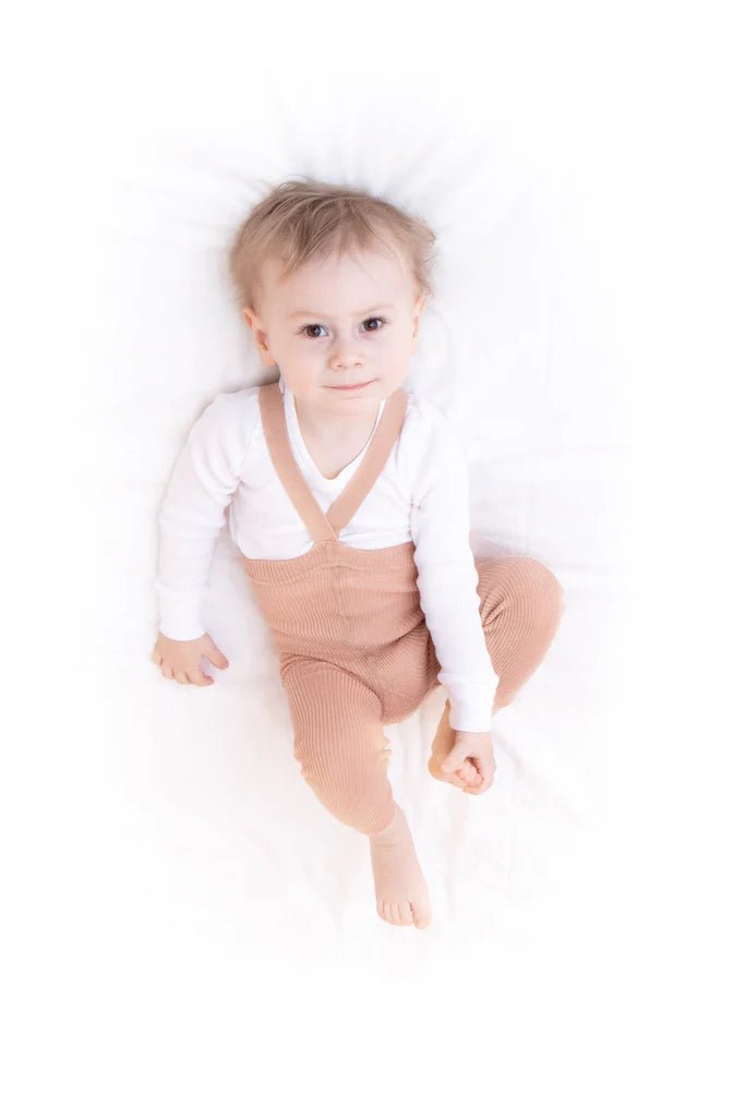 Silly Silas Footless Light Brown Cotton Tights-FLLBROWN_COTTON - Lille Univers
