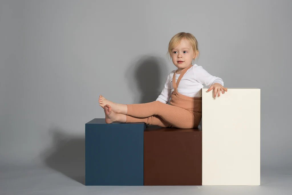 Silly Silas Footless Light Brown Cotton Tights-FLLBROWN_COTTON - Lille Univers