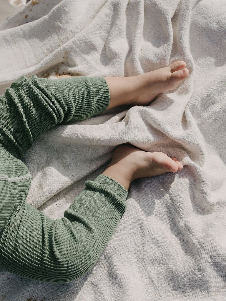 Silly Silas Footless Matcha Oat Latte Cotton Tights-FLMATL_COTTON - Lille Univers