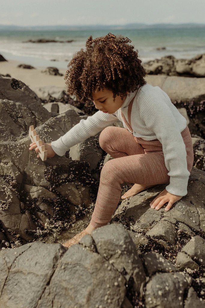Silly Silas Footless Salted Caramel Cotton Tights-FLSCAR_COTTON - Lille Univers
