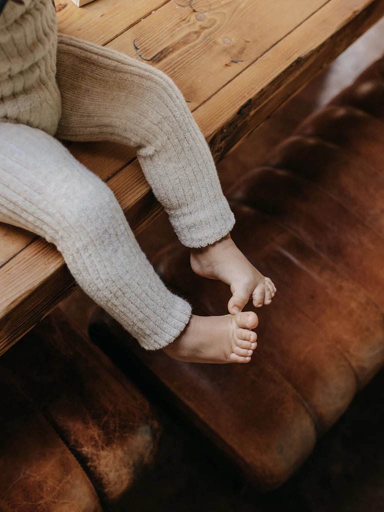 Silly Silas Granny Teddy Cream Blend Footless Tights-TGFCREAM_COTTONBLEND - Lille Univers