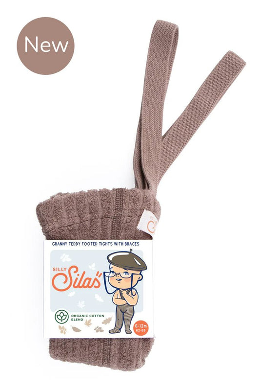 Silly Silas Granny Teddy Granola Footed Tights-TGWGRAN_COTTONBLEND - Lille Univers