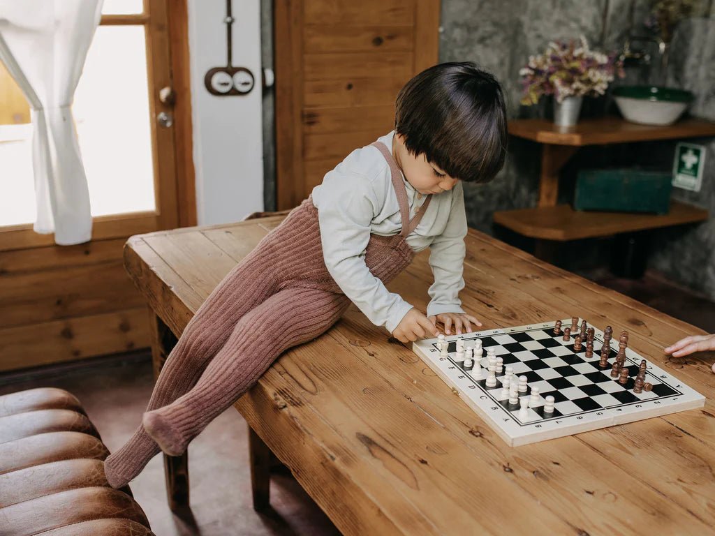 Silly Silas Granny Teddy Granola Footed Tights-TGWGRAN_COTTONBLEND - Lille Univers