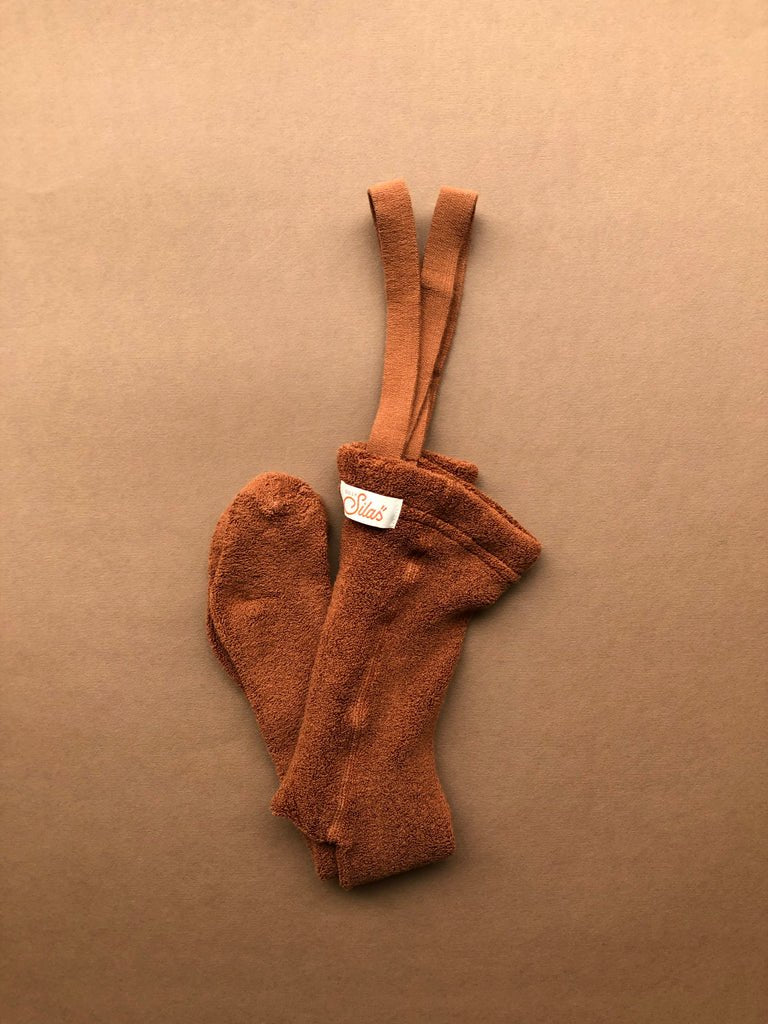 Silly Silas Teddy Cinnamon Footed Tights-TWCINN_COTTONBLEND - Lille Univers