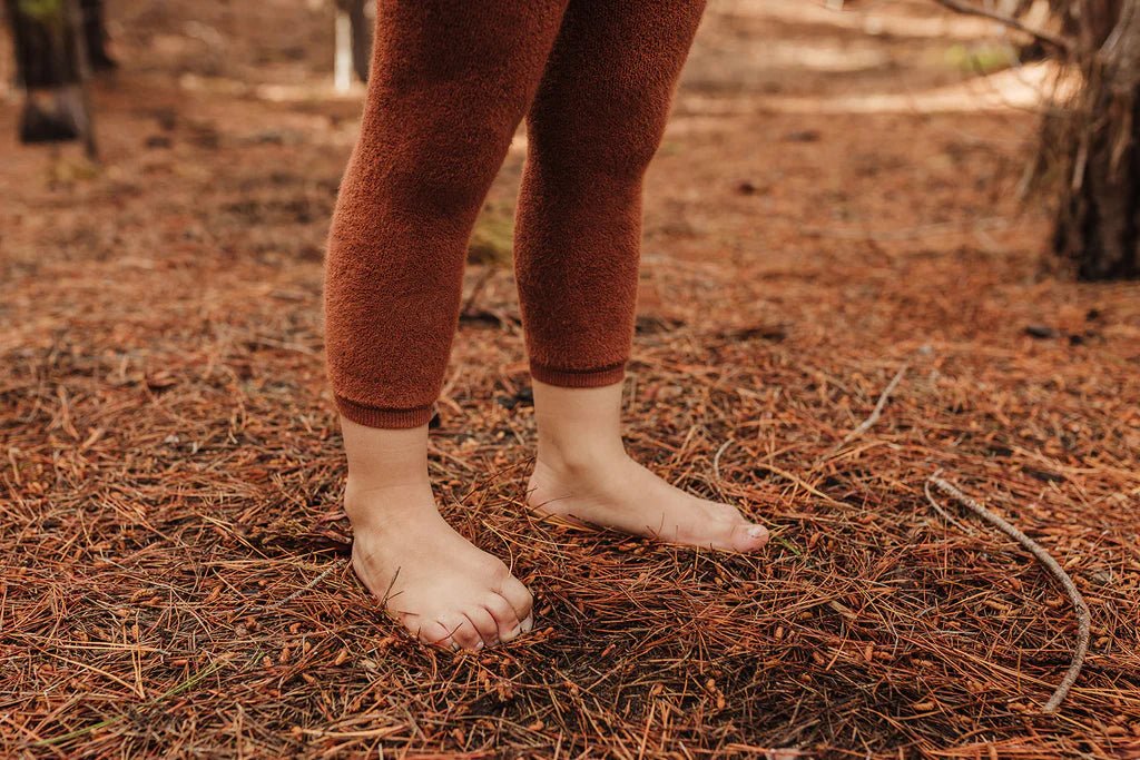 Silly Silas Teddy Cinnamon Footless Tights-TFCINN_COTTONBLEND - Lille Univers