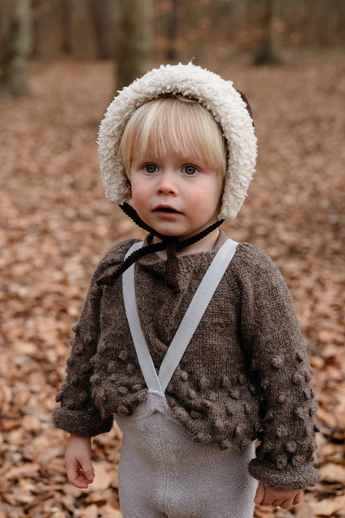 Silly Silas Teddy Pearl Grey Footed Tights-TWPGREY_COTTONBLEND - Lille Univers