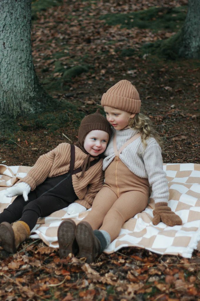Silly Silas Wooly Cappuccino Footless Tights-WFLBROWN_WOOL - Lille Univers