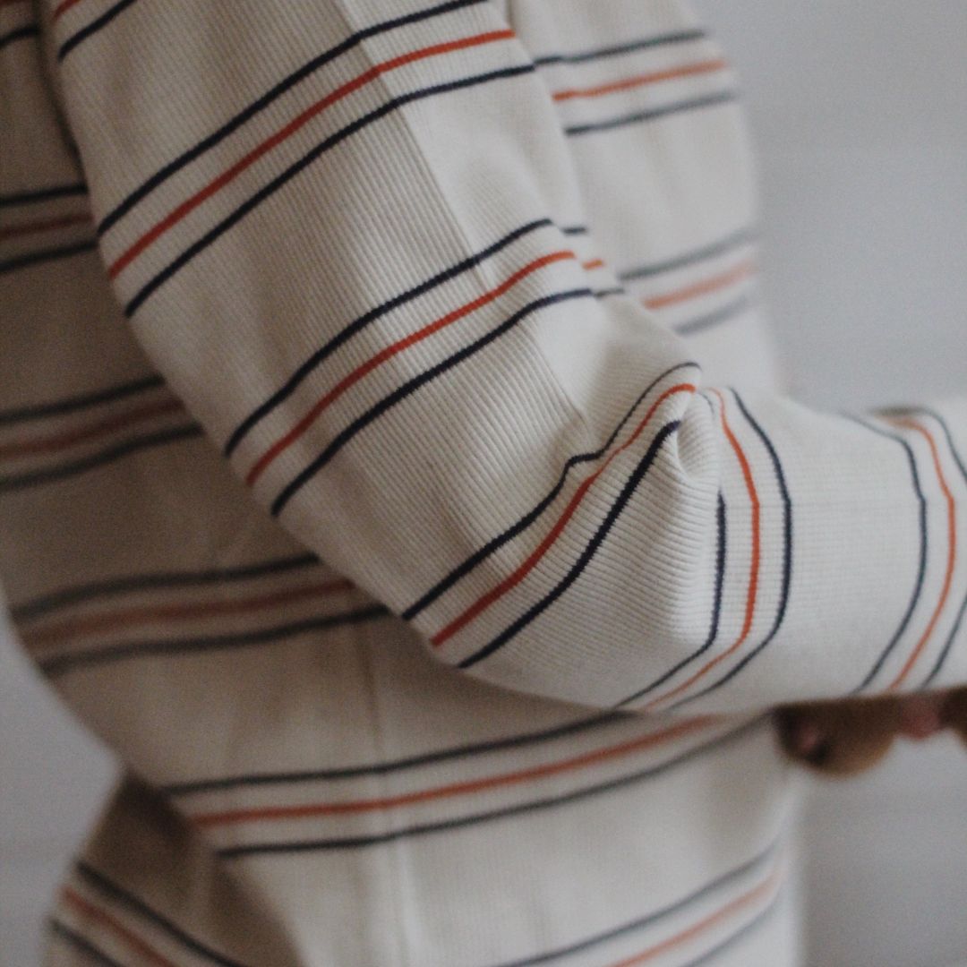 VACVAC studio CARLY blouse LS - Seed Pearl stripes-VAC130 - Lille Univers