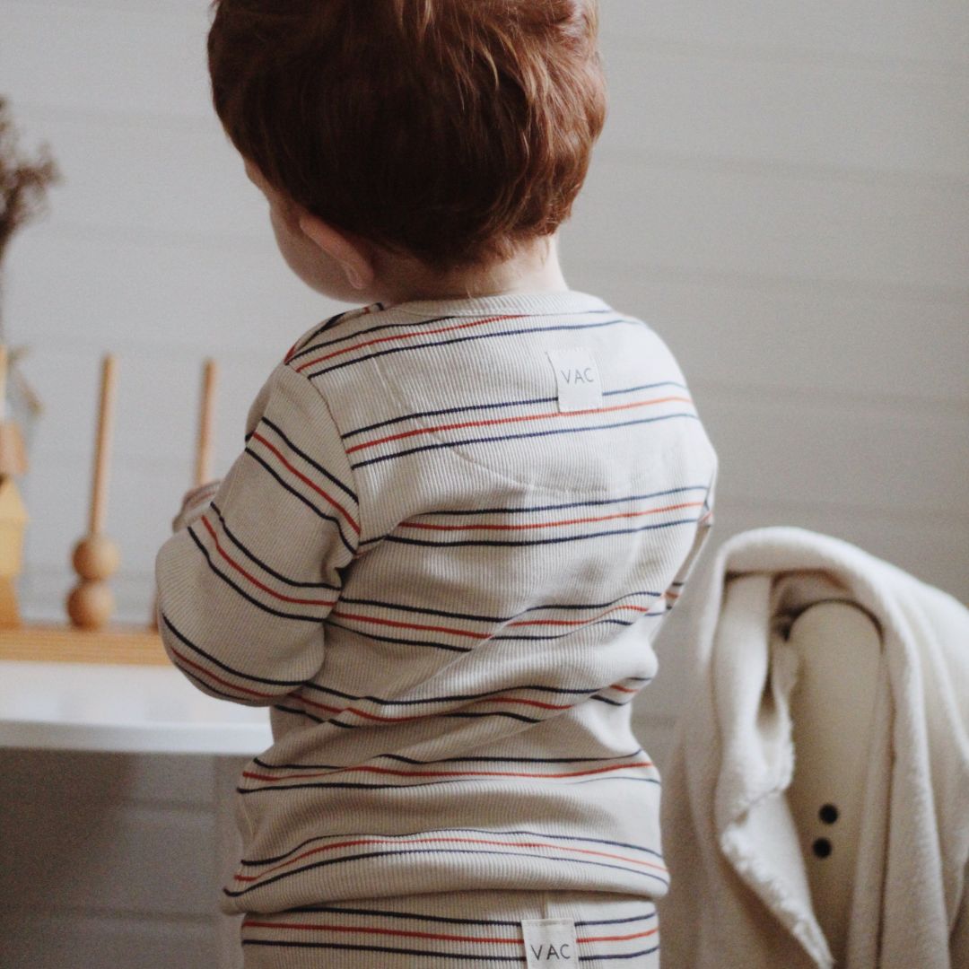 VACVAC studio CARLY blouse LS - Seed Pearl stripes-VAC130 - Lille Univers
