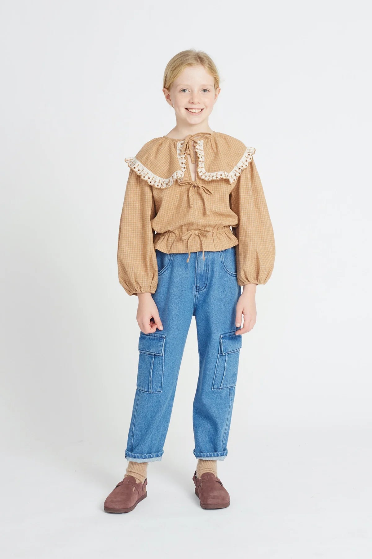 Bebe Organic Olivia Ruffled Blouse - 118982506 - Lille Univers
