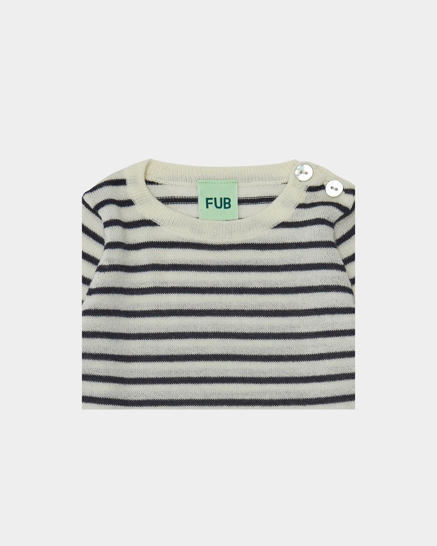 Fub Baby Body, ecru/dark navy - 3923aw - ecrudarknavy - Lille Univers