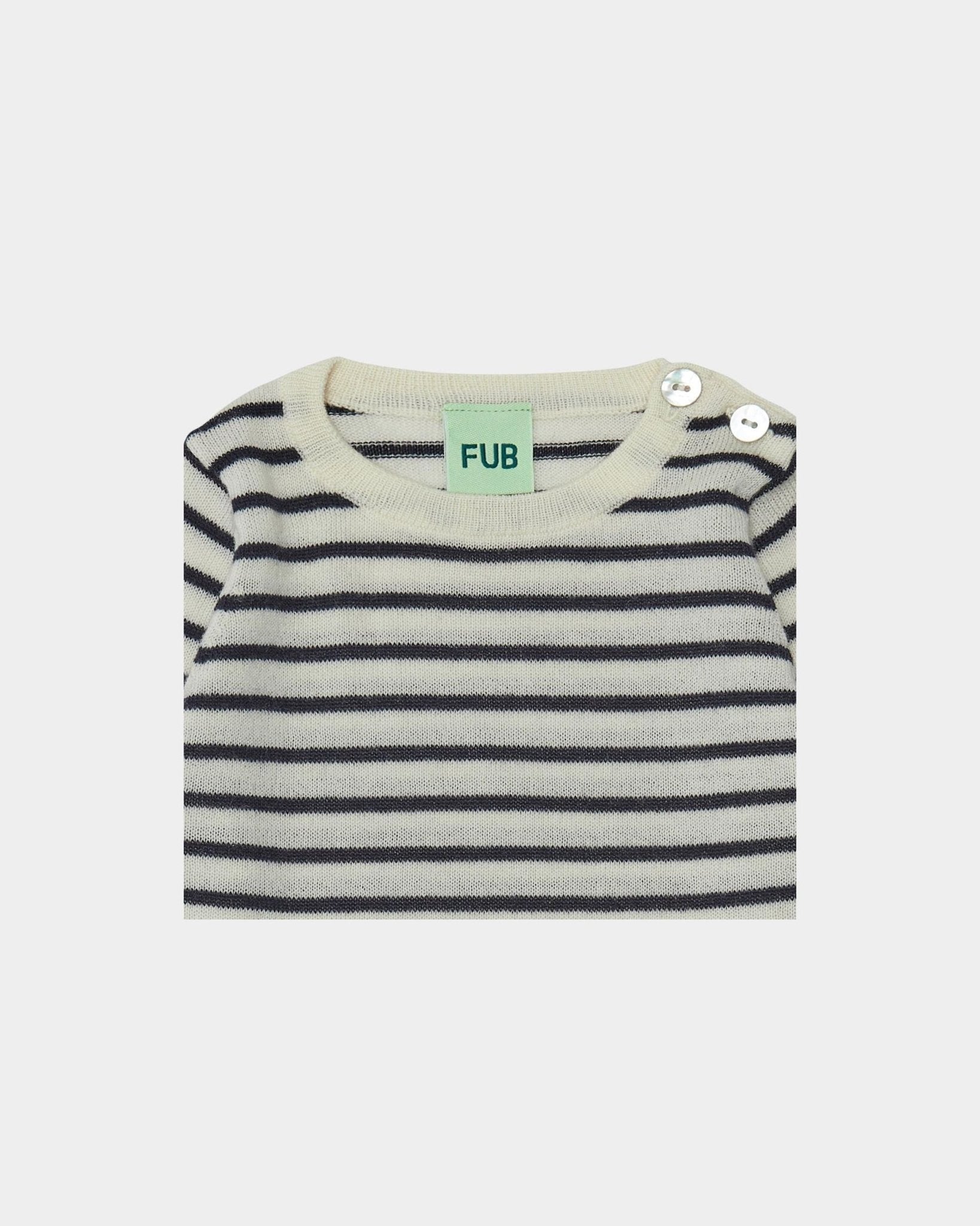 Fub Baby Body, ecru/dark navy - 3923aw - ecrudarknavy - Lille Univers
