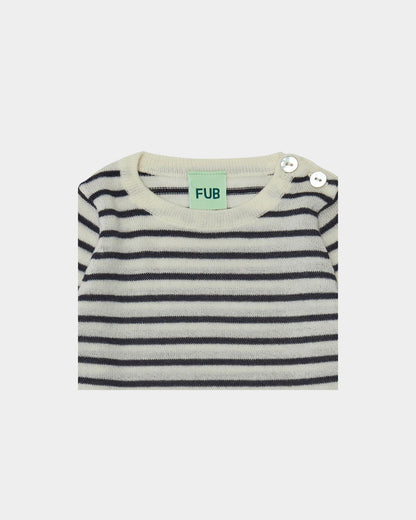 Fub Baby Body, ecru/dark navy - 3923aw - ecrudarknavy - Lille Univers