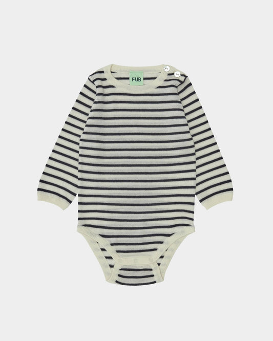 Fub Baby Body, ecru/dark navy - 3923aw - ecrudarknavy - Lille Univers