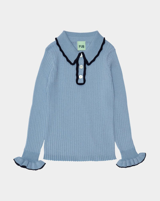 Fub Rib Polo Sky - 0723aw - sky - Lille Univers